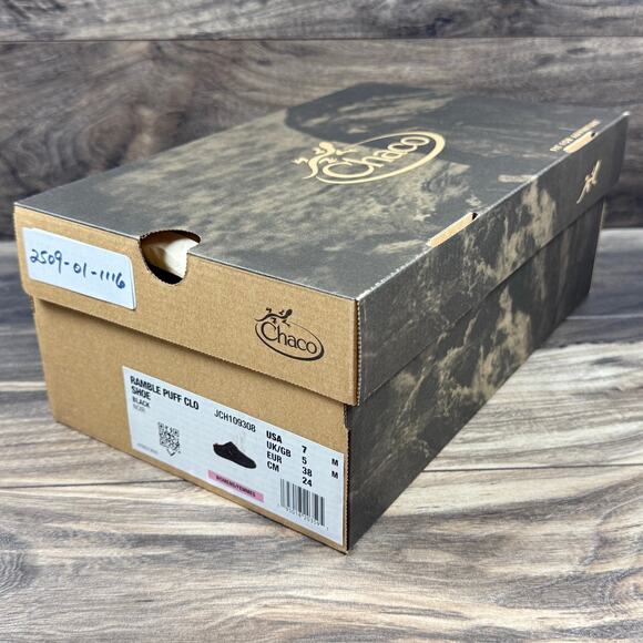 NIB Chaco Ramble Puff Comfort Clog 7M Black Riptop Lugsole Slip On - Picture 9 of 10